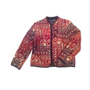**Host Pick**Molly and Maxx Long Sleeved Embroidered Jacket Petite Gold Detail